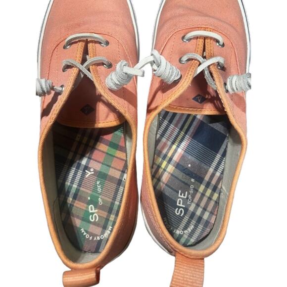 SPERRY Women's Crest CVO Casual Sneaker/Shoes STS84837 Coral/Salmon. Size 9 - Picture 3 of 6